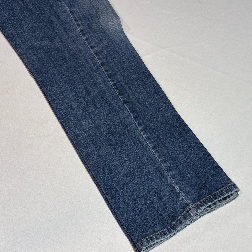 JCPenney Women's Slim Straight Leg Stretch Blue Jeans 32/14 - Picture 14 of 16